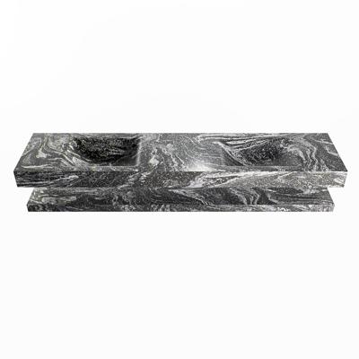 MONDIAZ ALAN-DLUX 200cm planchet Lava. Vrijhangende wastafel CLOUD dubbel zonder kraangat, kleur Lava. MONDIAZ ALAN-DLUX 200cm planchet Lava. Vrijhangende wastafel CLOUD dubbel zonder kraangat, kleur Lava.