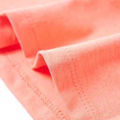 Kindershirt fiets 128 neonkoraalkleurig Kindershirt fiets 128 neonkoraalkleurig