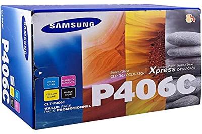 Samsung CLT-P406C tonercartridge Origineel Zwart, Blauw, Magenta, Geel 4 stuk(s)