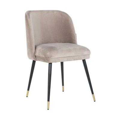 Richmond Eetkamerstoel 'Alicia' Velvet, kleur Khaki Richmond Eetkamerstoel 'Alicia' Velvet, kleur Khaki