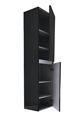 Wiesbaden Vision kolomkast 2 deuren 160x35x35 hoogglans grijs - thumbnail