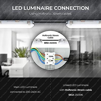 F04 LED TL armatuur met bewegingssensor 150cm - 60 Watt 7800 lumen (130lm/W) - CCT instelbare lichtkleur - Instelbare Osram Transformator - Vervangt 500W - Koppelbaar - IK08 - IP66 waterdicht F04 LED TL armatuur met bewegingssensor 150cm - 60 Watt 7800 lumen (130lm/W) - CCT instelbare lichtkleur - Instelbare Osram Transformator - Vervangt 500W - Koppelbaar - IK08 - IP66 waterdicht