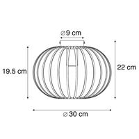 QAZQA Design plafondlamp messing 30 cm - Johanna - thumbnail
