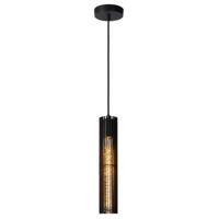 Lucide LIONEL - Hanglamp - Ø 6,5 cm - 1xE27 - Zwart - thumbnail