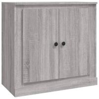 Dressoir 70x35,5x67,5 cm bewerkt hout grijs sonoma eikenkleurig - thumbnail