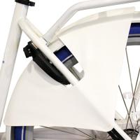 Hesling jasbeschermer Manta 28 inch lakdoek 48 cm wit - thumbnail