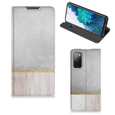 Samsung Galaxy S20 FE Book | Wallet Case | Wood Concrete