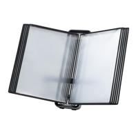 Zichtpanelensysteem bureau Tarifold VEO PP A4 met 10-tassen zwart - thumbnail