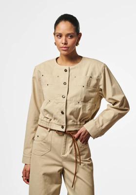 Aaiko Fallon Twill Co 556 Jackets 140105 Chalk