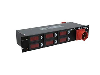 Eurolite SBM-16 19 stroomverdeler 6-voudig 2 HE