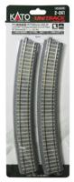 H0 Kato Unitrack 2-241 Gebogen rails 4 stuk(s) - thumbnail