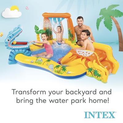 Intex 57444 Dinosaurus Waterspeelset 249x191x109cm Intex 57444 Dinosaurus Waterspeelset 249x191x109cm