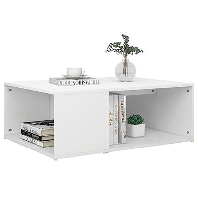 VidaXL Salontafel 90x67x33 cm bewerkt hout wit