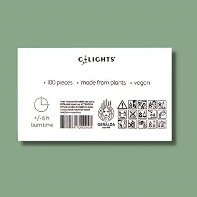 Natuurlijke theelichtjes 6 branduren 100 Stuks