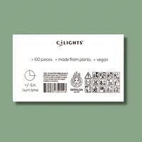 Natuurlijke theelichtjes 6 branduren 100 Stuks - thumbnail