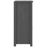 Dressoirs 2 st 40x35x80 cm massief grenenhout grijs - thumbnail
