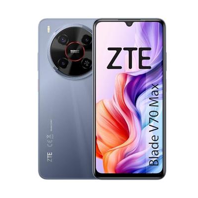 ZTE Smartphone Blade A70 MAX (6,90 inch HD Waterdrop Display, 4G LTE, 4 GB RAM, 128 GB intern geheugen (uitbreidbaar microSDXC tot 1TB), 50 MP hoofd, 8 MP front, Dual SIM, Android 15), grijs