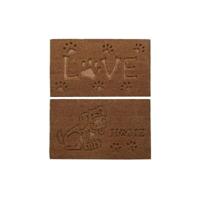 Deurmat DKD Home Decor Bruin Rubber Kokosnoot (75 x 45 x 2,3 cm) (2 Stuks) - thumbnail