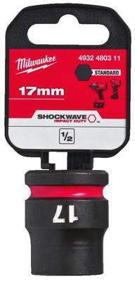 Milwaukee Accessoires shockwave dop | hex | 1/2 | kort | 17mm - 4932480311