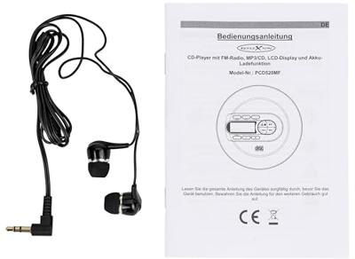 Reflexion PCD520MF/BL Discman CD, CD-R, CD-RW, MP3 Blauw