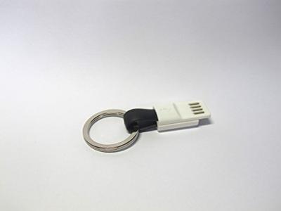 inCharge Micro-USB naar USB kabeltje zwart/wit