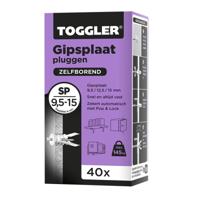 Toggler gipsplaatplug (40x) - SP 9,5-15 mm - paars - thumbnail