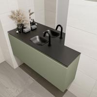 MONDIAZ OLAN 120cm toiletmeubel army. LEX wastafel urban midden 1 kraangat - thumbnail