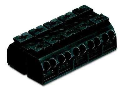 WAGO 862-505 Apparaataansluitklem Veerklem Zwart 200 stuk(s)