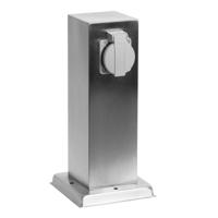 Tuinstopcontact RVS Dubbel buitenstopcontact - thumbnail