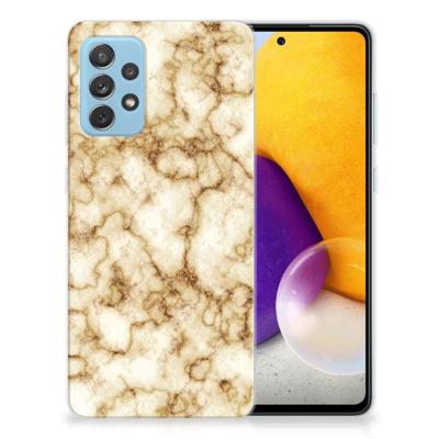 Samsung Galaxy A72 | TPU | Siliconen hoesje | Marmer Goud