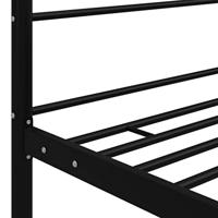 Hemelbedframe metaal zwart 90x200 cm - thumbnail