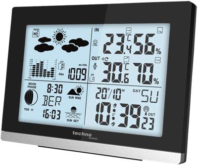Techno Line WS 6762 WS 6762 Draadloos weerstation Aantal sensoren max.: 3