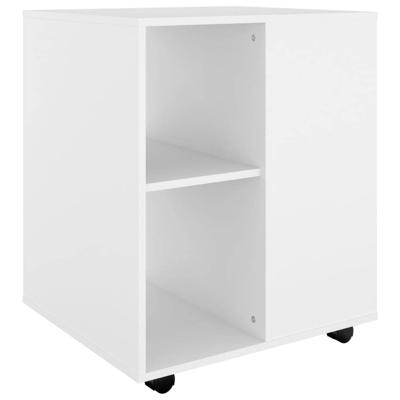 Kast verrijdbaar 60x53x72 cm spaanplaat wit