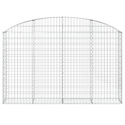 Schanskorf gewelfd 200x30x120/140 cm gegalvaniseerd ijzer Schanskorf gewelfd 200x30x120/140 cm gegalvaniseerd ijzer