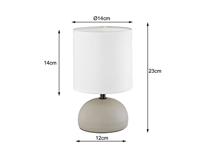 Trio TafellampLuci 23cm cappucchino met wit - R50351025 - thumbnail