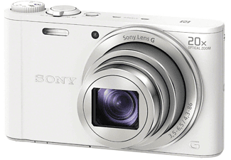 Sony Cyber-Shot DSC-WX350W Digitale camera 18.2 Mpix Zoom optisch: 20 x Wit Full-HD video-opname, WiFi