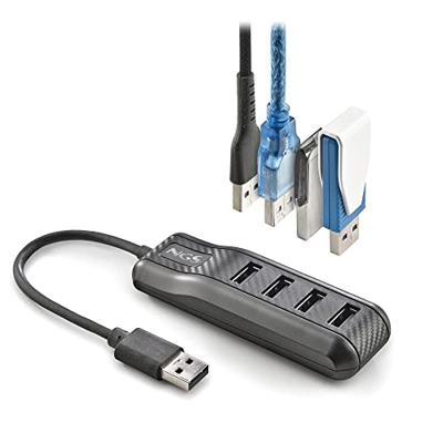 NGS PORT 2.0 - USB 2.0-Hub met 4 Poorten, Elegant en Draagbaar Ontwerp, Klein en Lichtgewicht Formaat, Overdrachtssnelheid tot 480 Mbps, Compatibel met alle Besturingssystemen, 10 x 3.2 cm