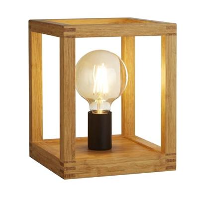 Searchlight Tafellamp houtSquare - EU54742-1NA