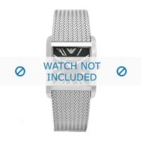 Armani horlogeband AR2013 Staal Zilver 24mm - thumbnail