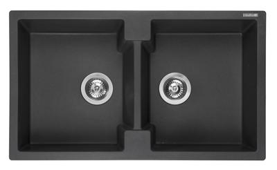 Reginox Amsterdam 20 black silvery spoelbak