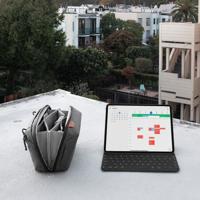 Peak Design Tech Pouch Charcoal Organizer-tas voor smartphones, kabels etc. (donkergrijs), zwart, M - MEDIUM, Travel Line is een volledig aanpasbaar systeem - thumbnail