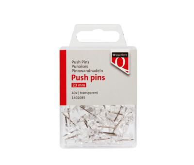 Push pins quantore transparant 40 stuks Push pins quantore transparant 40 stuks
