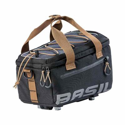 Basil miles trunkbag mik - waterdichte bagagedragertas - 7l - zwart