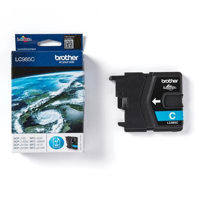 Originele inktcartridge Brother LC985C Cyaan - thumbnail