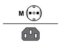 ACT AK5137 230V Stroomkabel Schuko CEE7/7 Male (Haaks)/C13 Groen - 1,2 meter