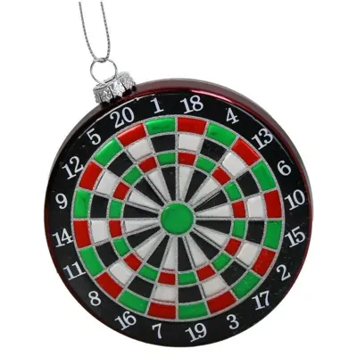 Kersten Ornament Dartbord glas 10cm