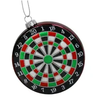 Kersten Ornament Dartbord glas 10cm - thumbnail