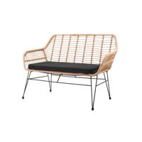 Bank Freja Rotan Zwart - thumbnail