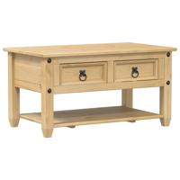 Salontafel met lades Corona 85x50x45 cm massief grenenhout - thumbnail