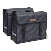 Newlooxs New looxs fiori double fietstas - zwart - dubbele tas - 30l - thumbnail